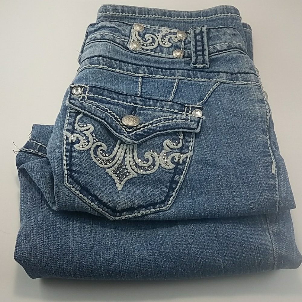 Style & Co. Premium Split Cuff Blue Jeans